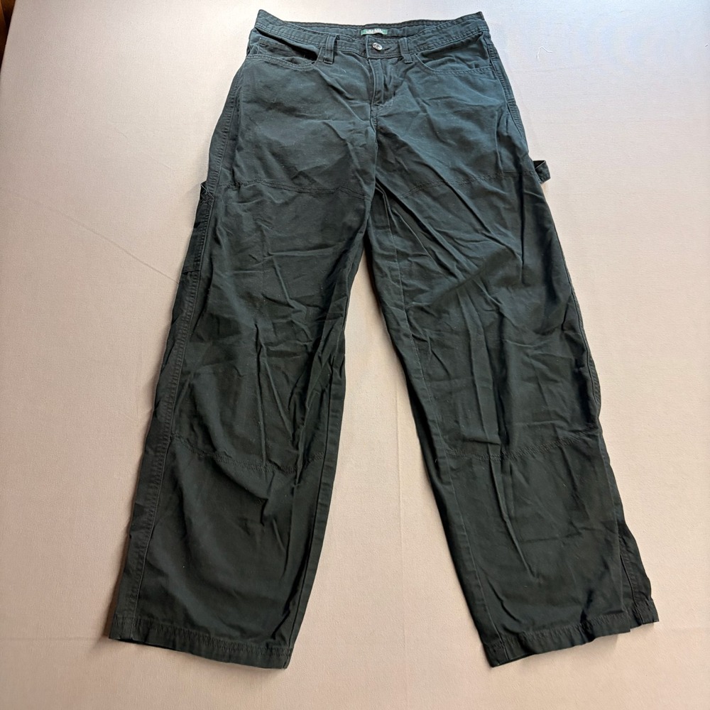 Wild Fable Womens Size 2 Black Wide Leg Cargo Utility Pants Y2K Relaxed Fit